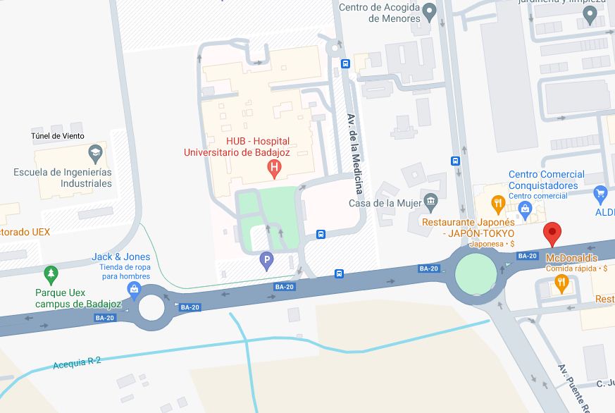 ¿Cómo llegar al Hospital Universitario Badajoz?